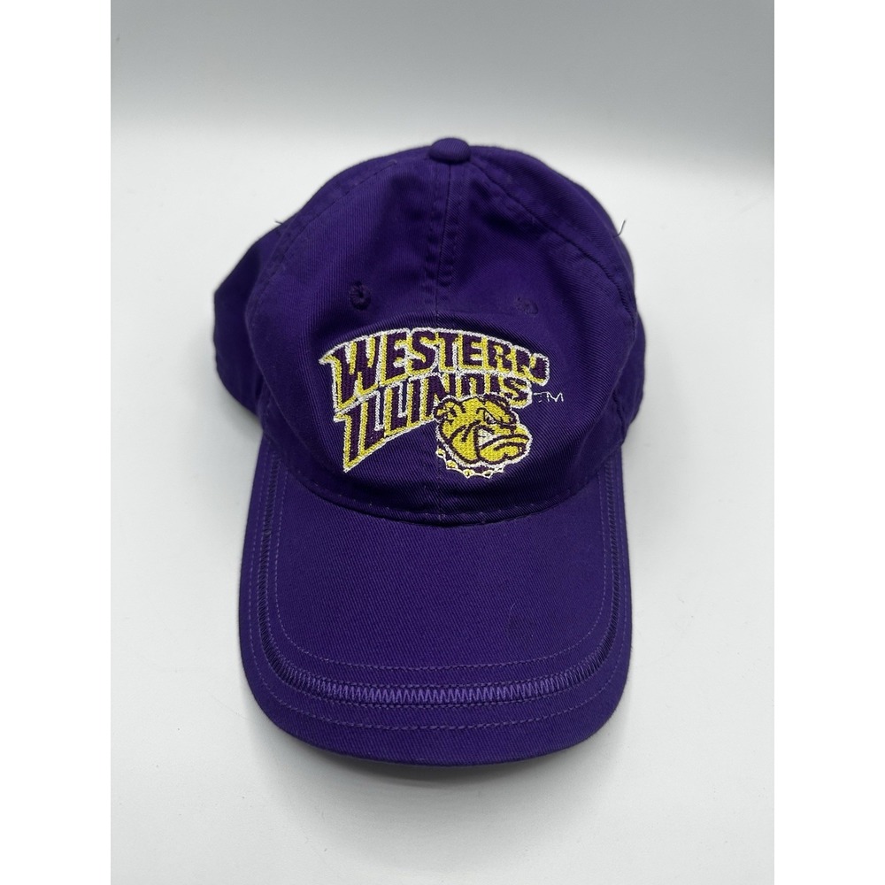 Vintage Western Illinois Leathernecks Hat NCAA‎ Purple Adjustable Cap